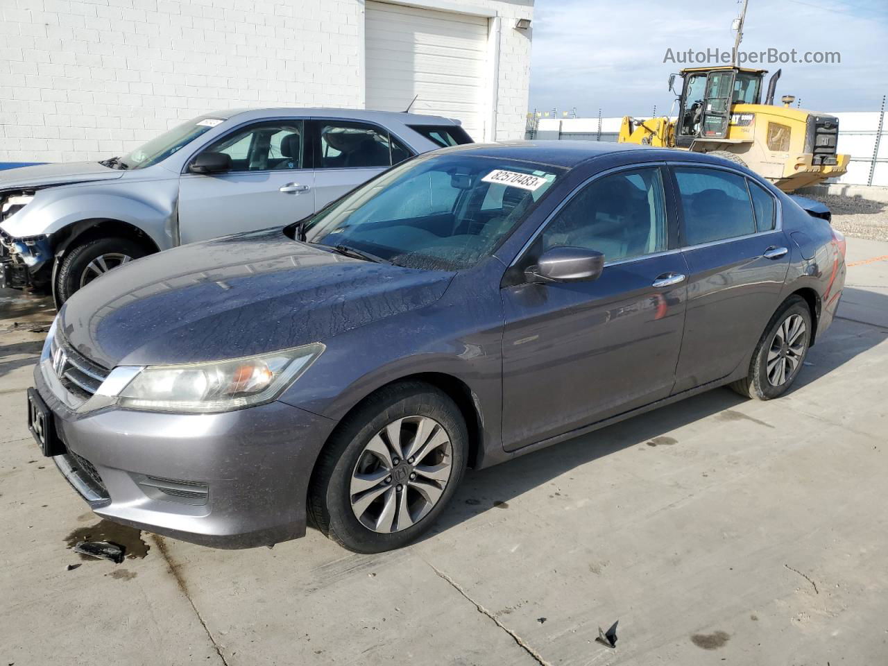 2014 Honda Accord Lx Gray vin: 1HGCR2F32EA270088