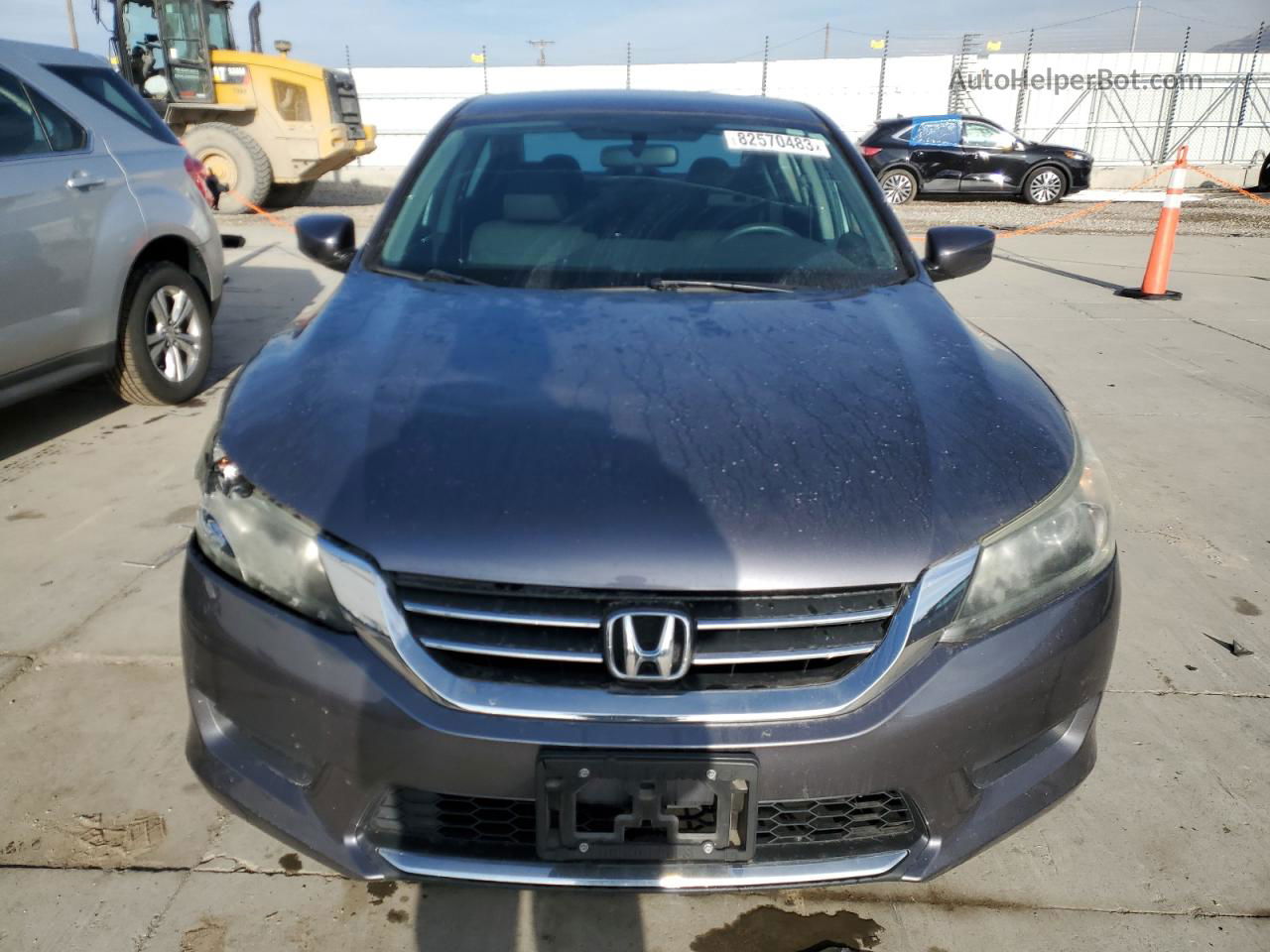 2014 Honda Accord Lx Gray vin: 1HGCR2F32EA270088