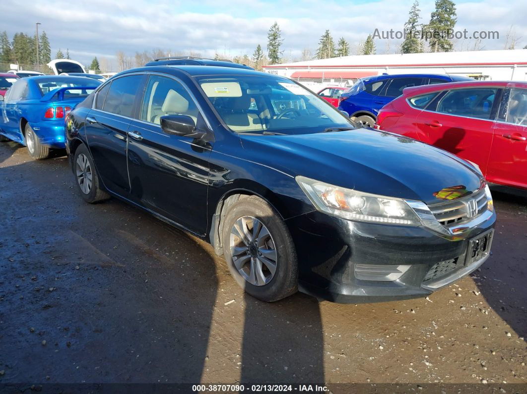 2014 Honda Accord Lx Black vin: 1HGCR2F32EA291314