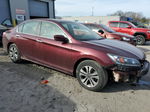 2014 Honda Accord Lx Burgundy vin: 1HGCR2F32EA301517