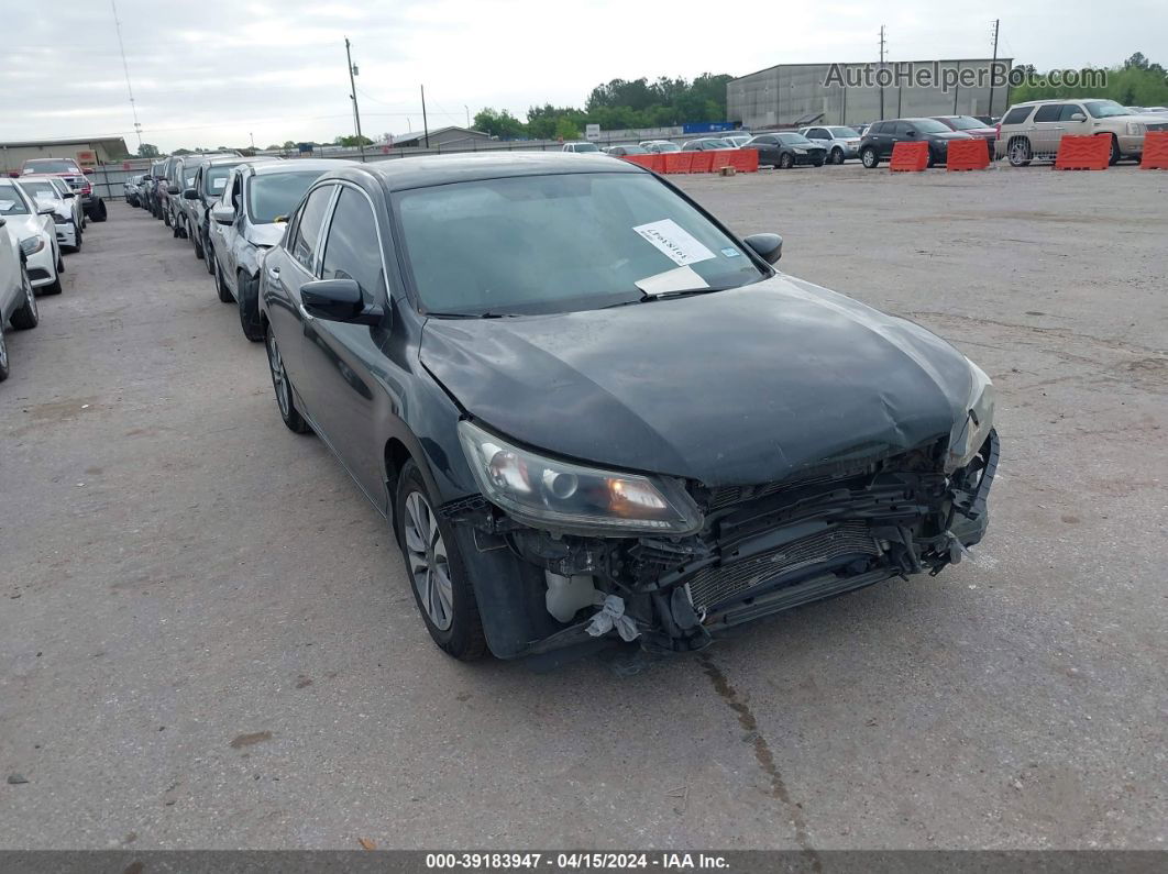 2015 Honda Accord Lx Black vin: 1HGCR2F32FA002076