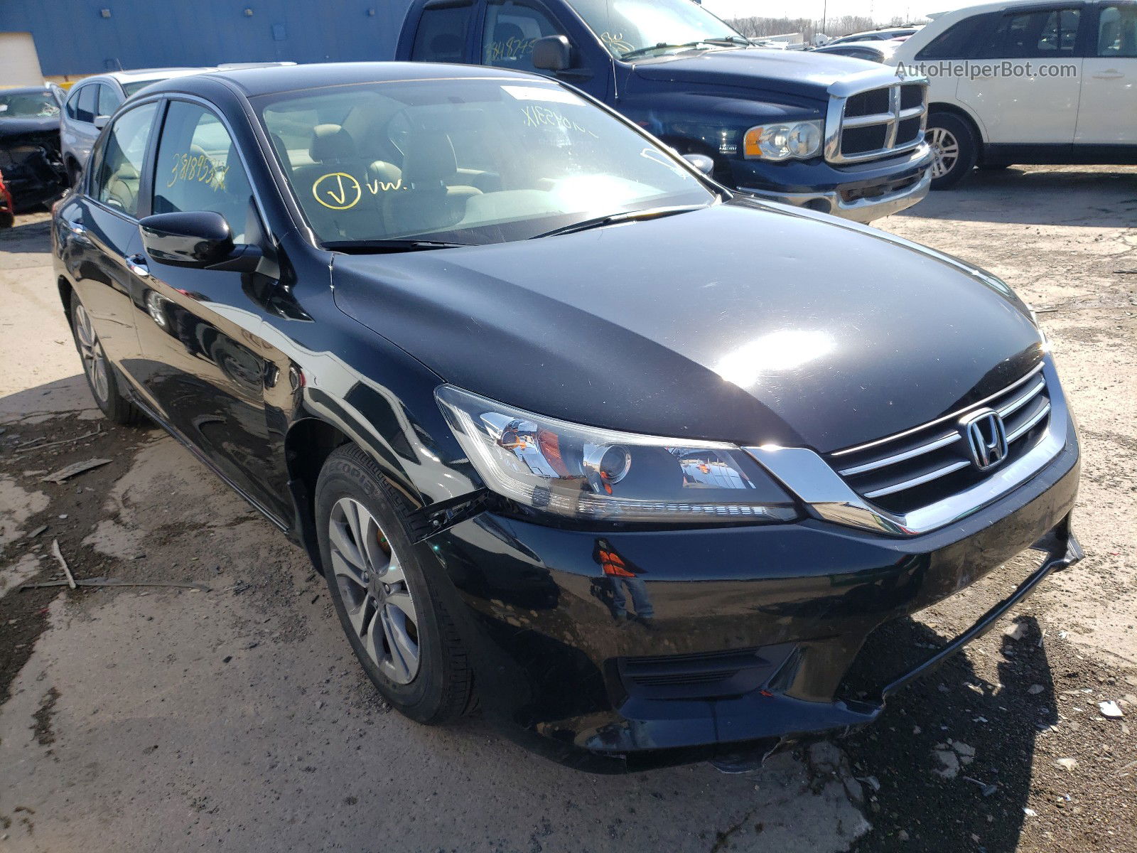 2015 Honda Accord Lx Black vin: 1HGCR2F32FA061774