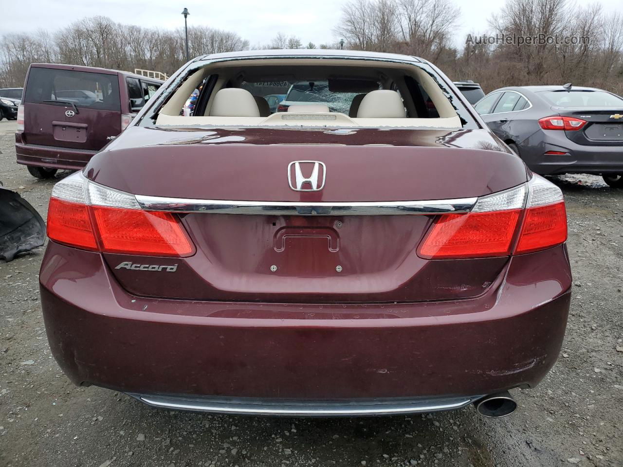 2015 Honda Accord Lx Maroon vin: 1HGCR2F32FA062424