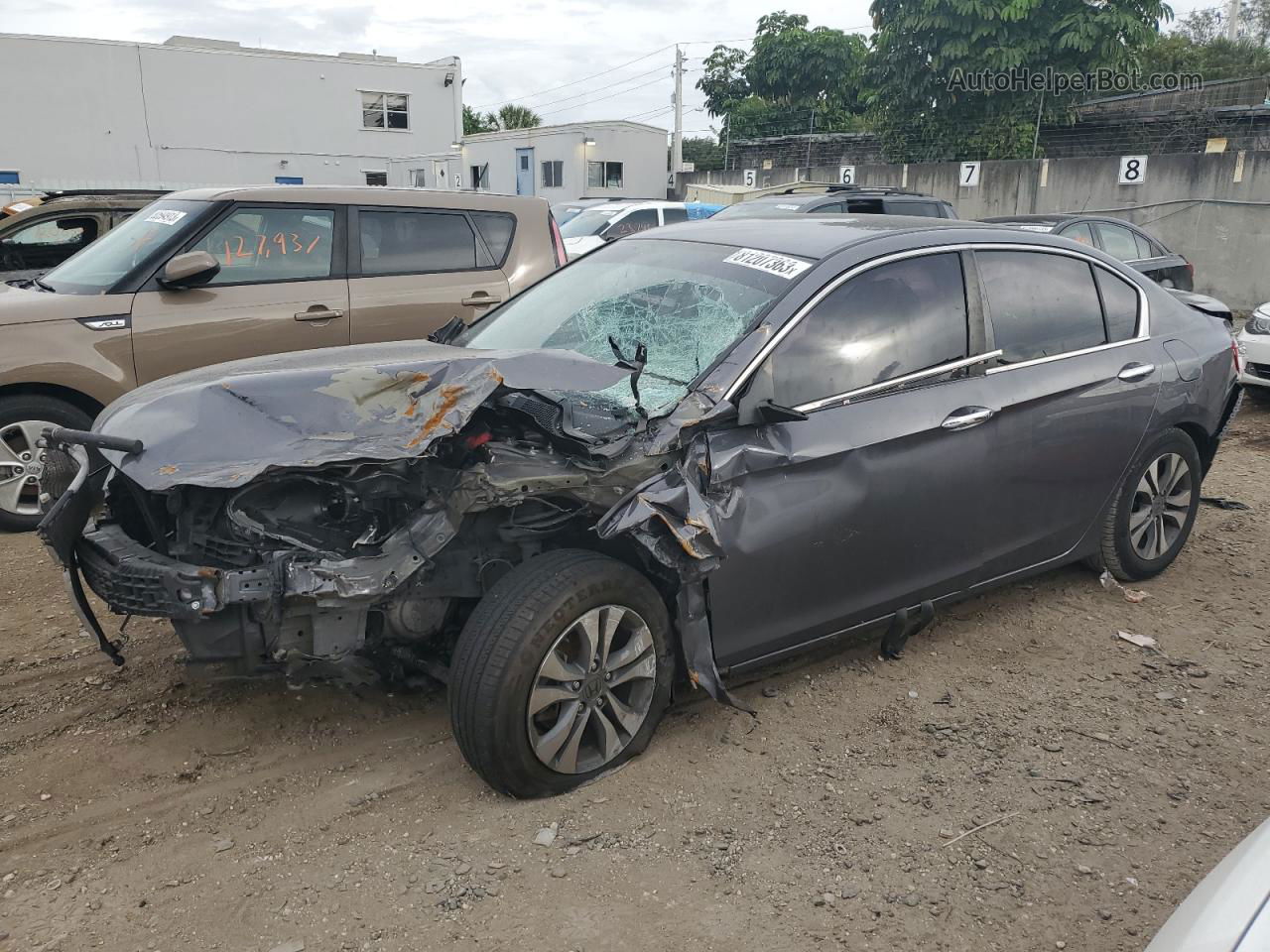 2018 Honda Accord Lx Gray vin: 1HGCR2F32FA153824