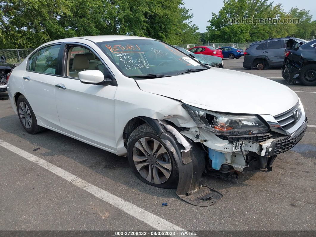 2015 Honda Accord Sedan Lx White vin: 1HGCR2F32FA223225