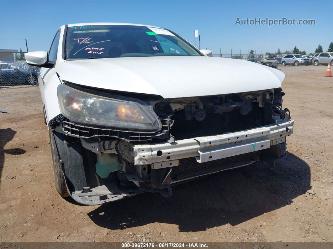 2015 Honda Accord Lx White vin: 1HGCR2F32FA262879