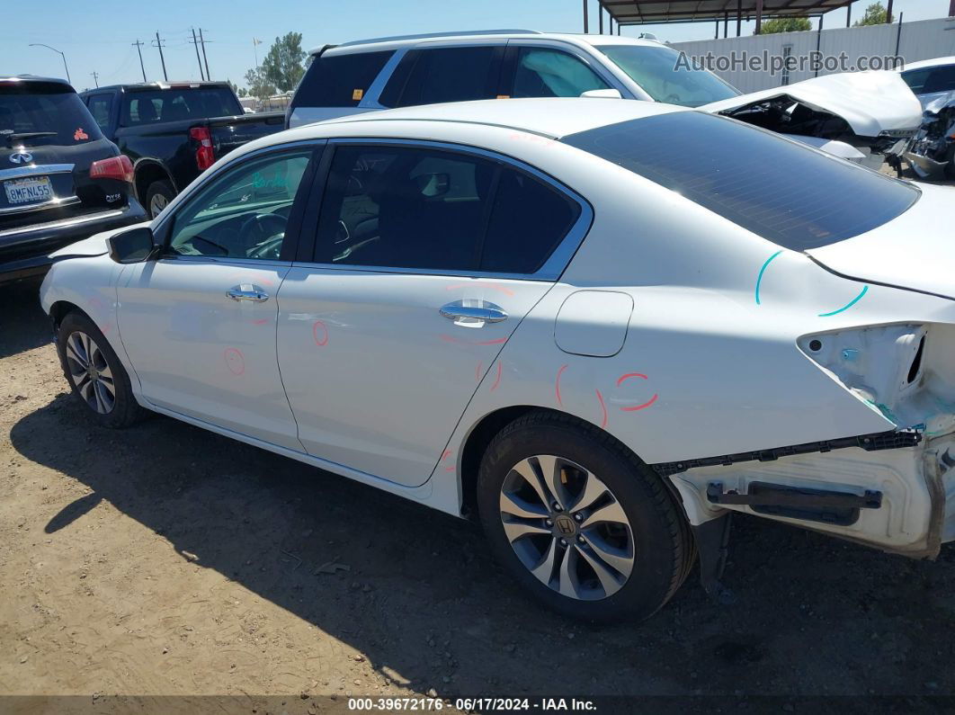 2015 Honda Accord Lx White vin: 1HGCR2F32FA262879