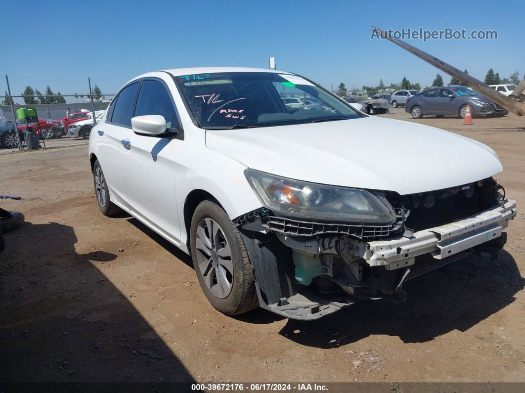 2015 Honda Accord Lx White vin: 1HGCR2F32FA262879