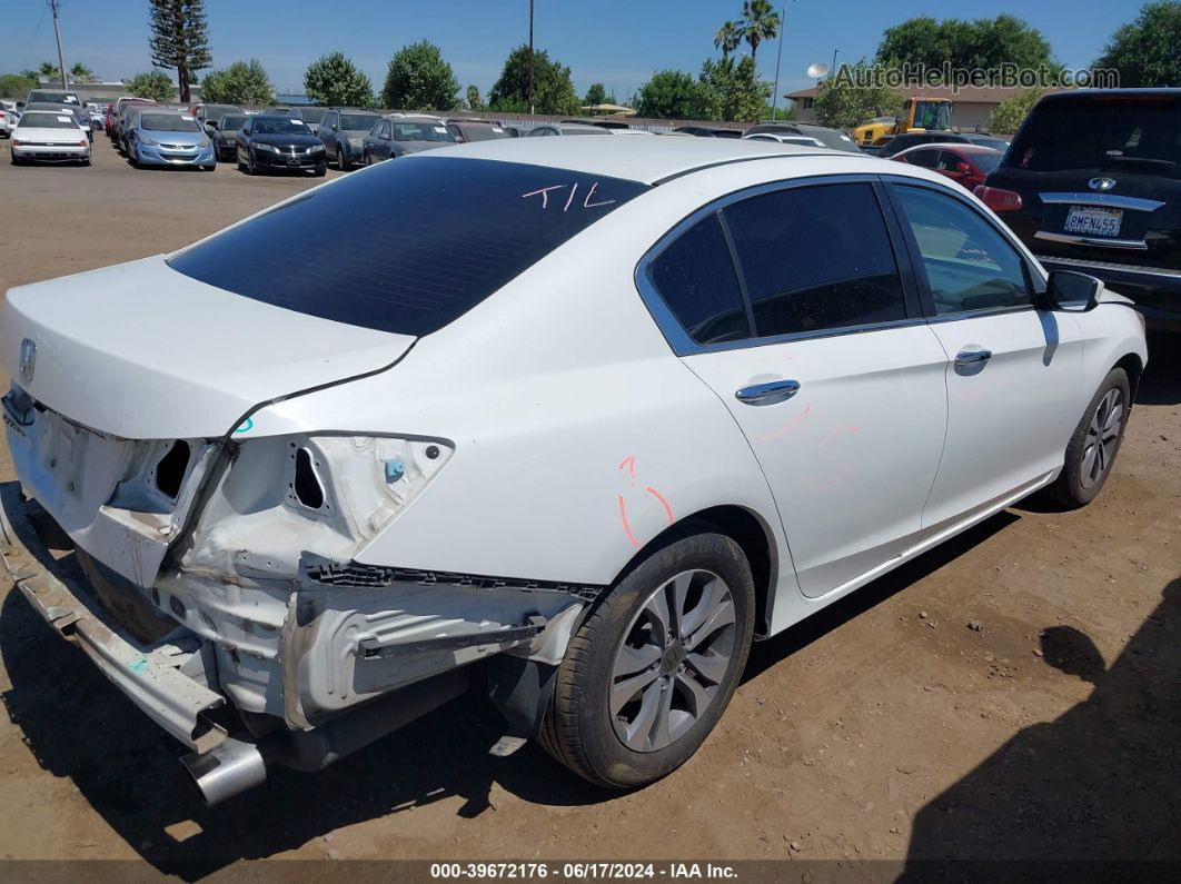 2015 Honda Accord Lx White vin: 1HGCR2F32FA262879