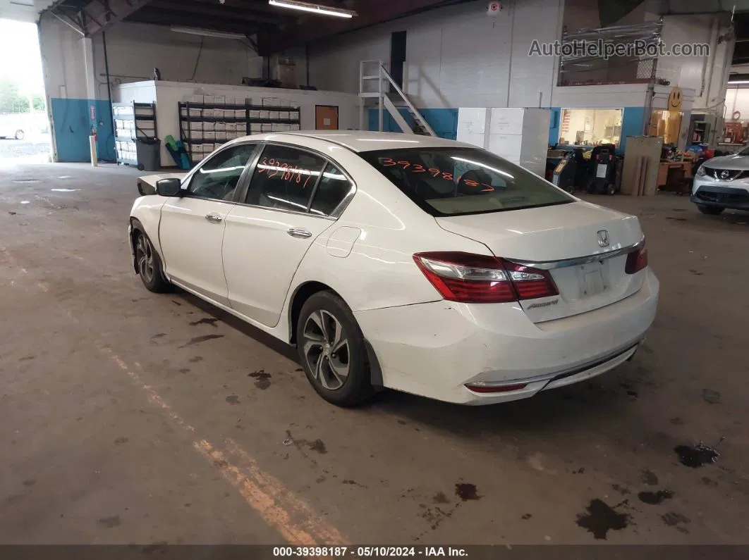 2016 Honda Accord Lx Белый vin: 1HGCR2F32GA045561