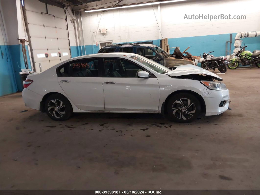 2016 Honda Accord Lx White vin: 1HGCR2F32GA045561