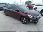 2016 Honda Accord Lx Maroon vin: 1HGCR2F32GA059587