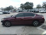 2016 Honda Accord Lx Темно-бордовый vin: 1HGCR2F32GA059587