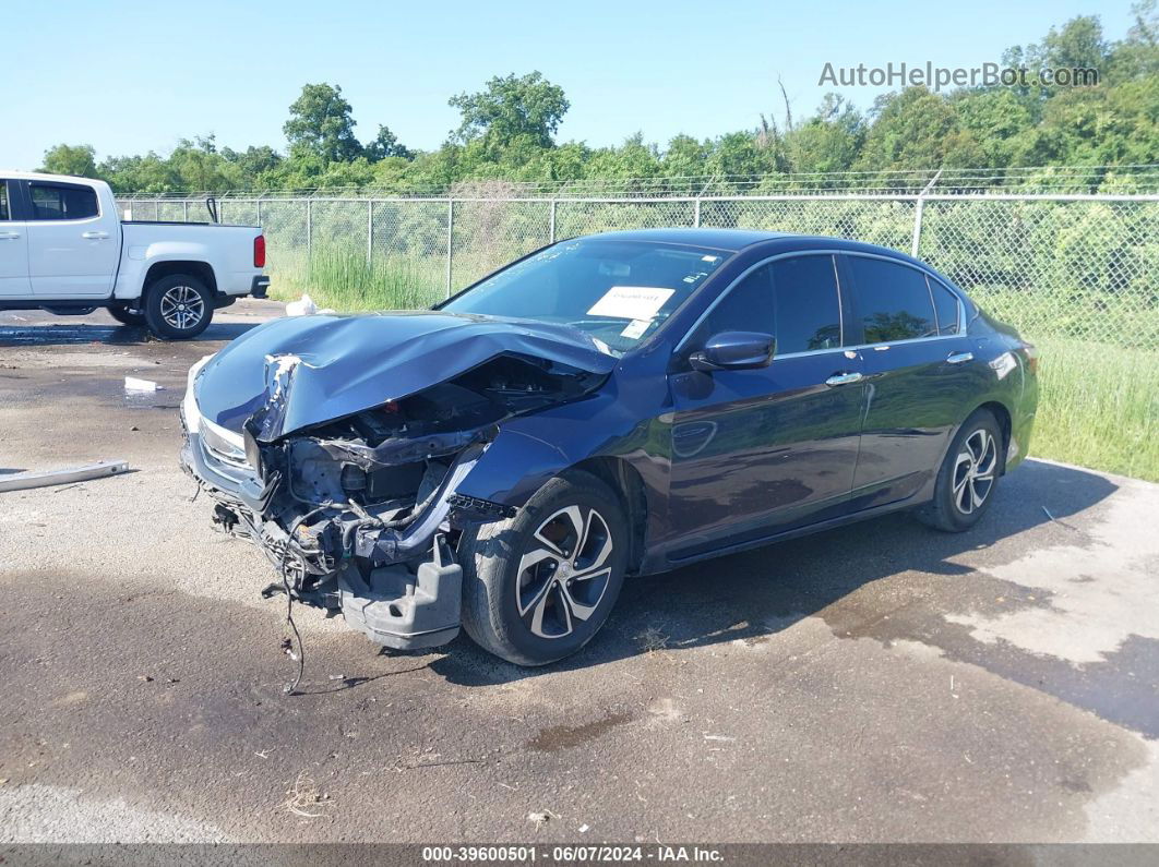 2016 Honda Accord Lx Dark Blue vin: 1HGCR2F32GA190647