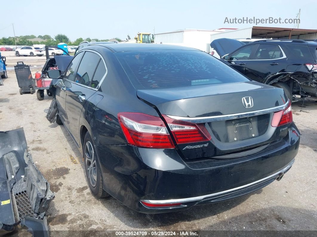 2017 Honda Accord Lx Black vin: 1HGCR2F32HA025893