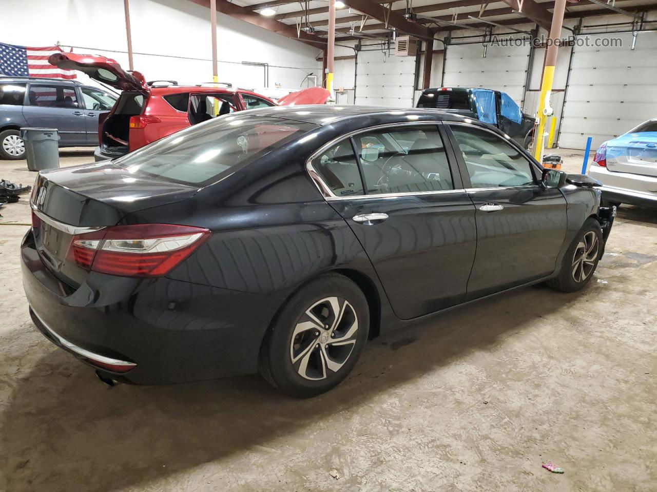 2017 Honda Accord Lx Black vin: 1HGCR2F32HA047652