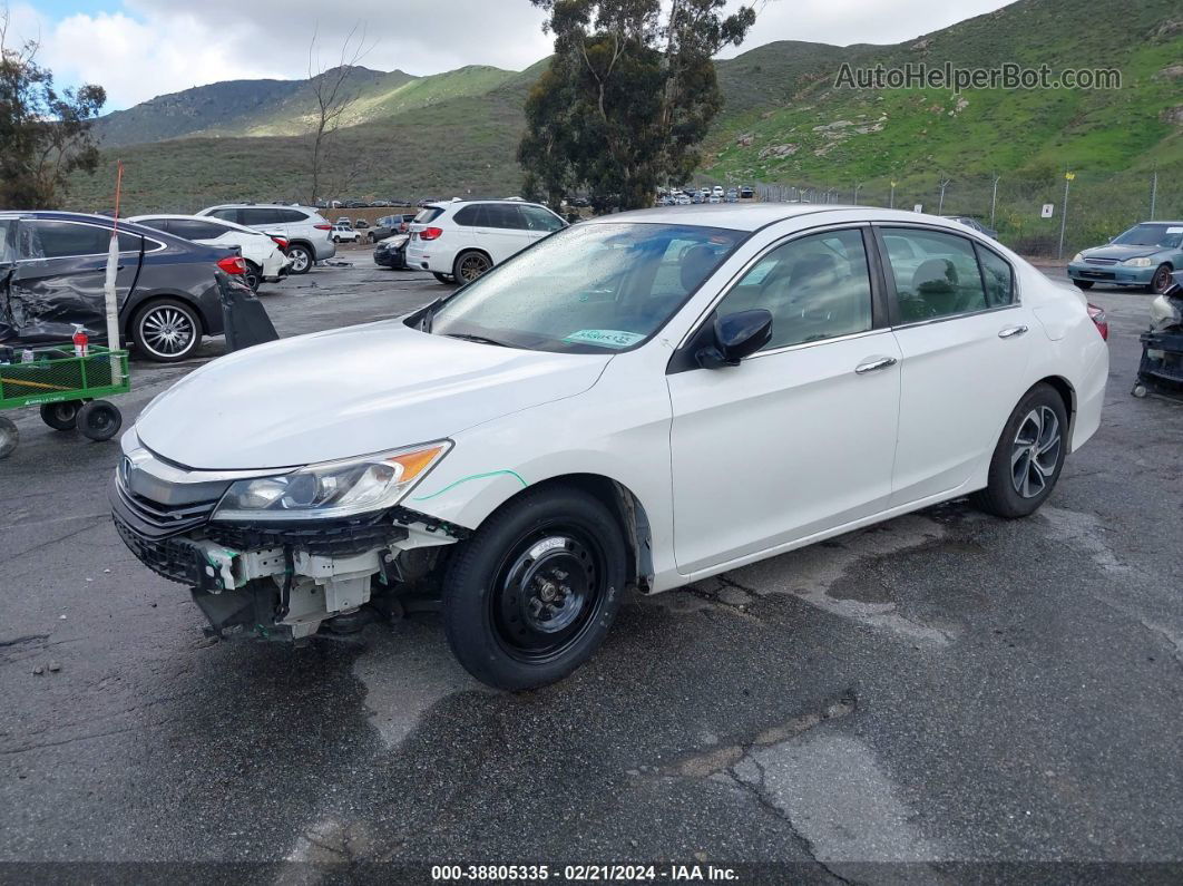 2017 Honda Accord Lx White vin: 1HGCR2F32HA094082