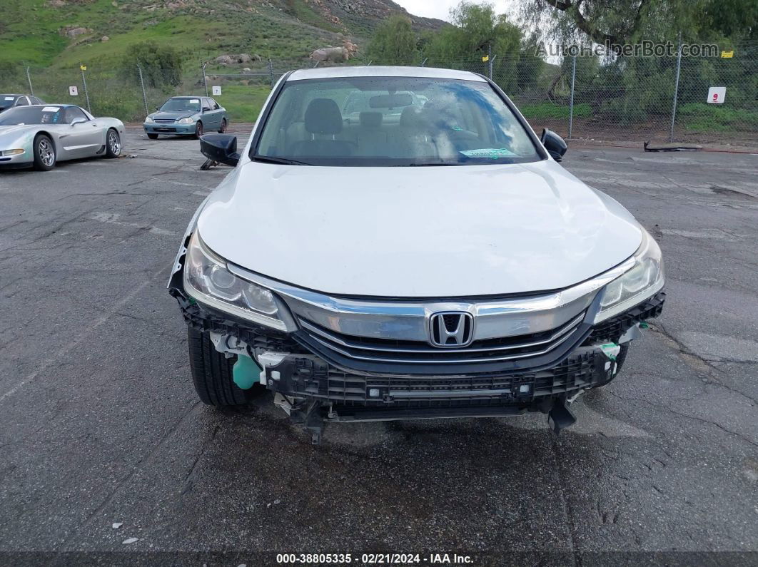 2017 Honda Accord Lx White vin: 1HGCR2F32HA094082