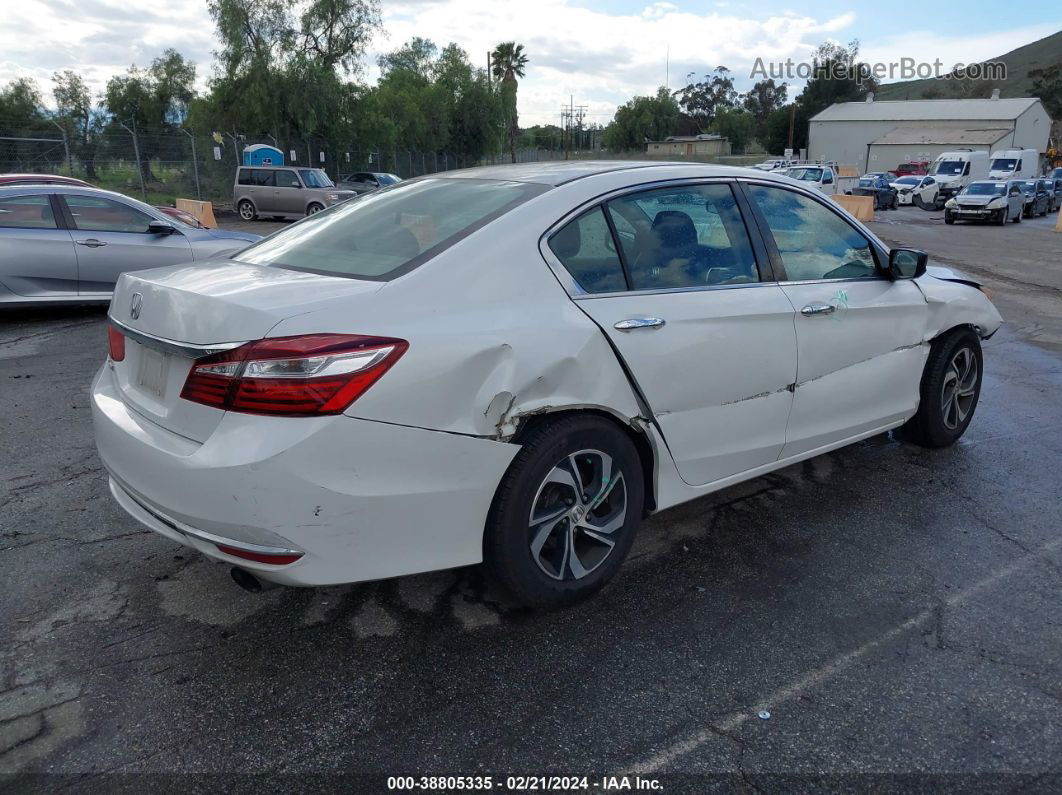 2017 Honda Accord Lx White vin: 1HGCR2F32HA094082