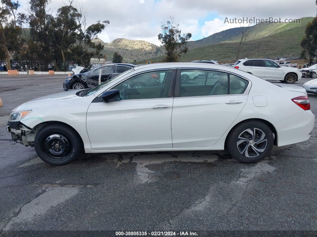 2017 Honda Accord Lx White vin: 1HGCR2F32HA094082