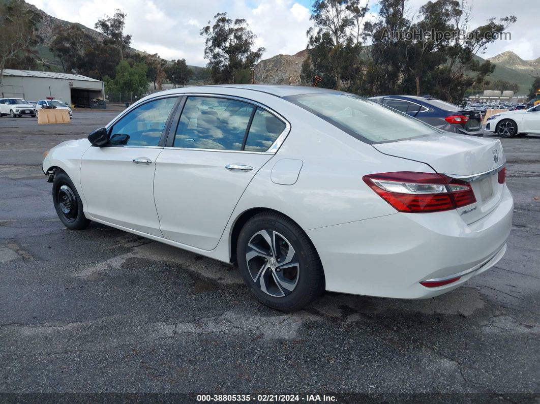 2017 Honda Accord Lx White vin: 1HGCR2F32HA094082