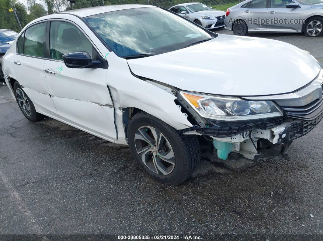 2017 Honda Accord Lx White vin: 1HGCR2F32HA094082