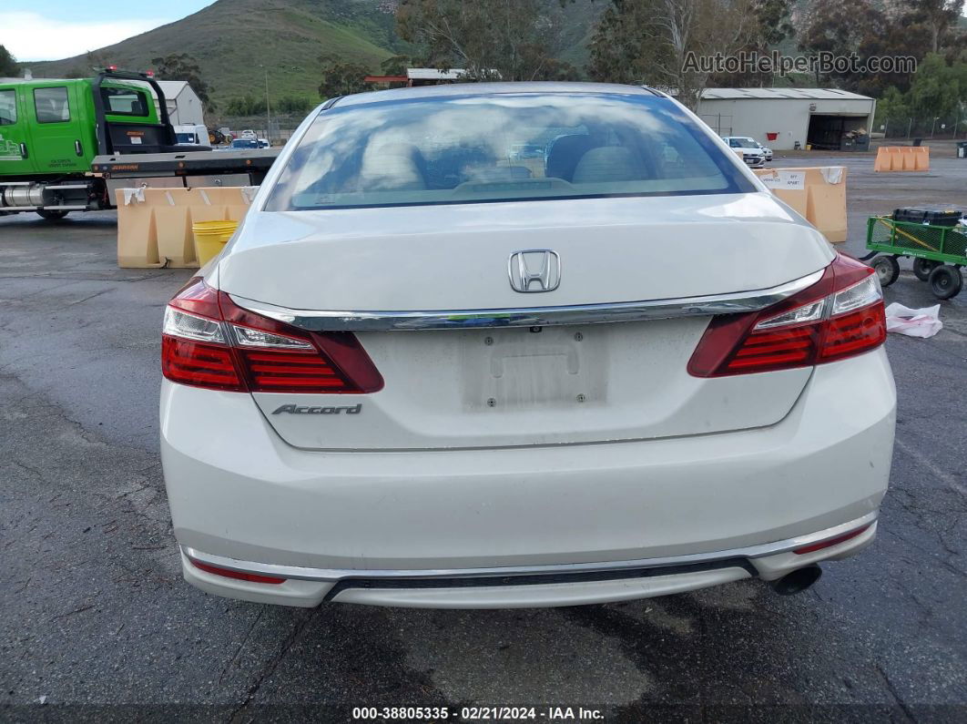 2017 Honda Accord Lx White vin: 1HGCR2F32HA094082