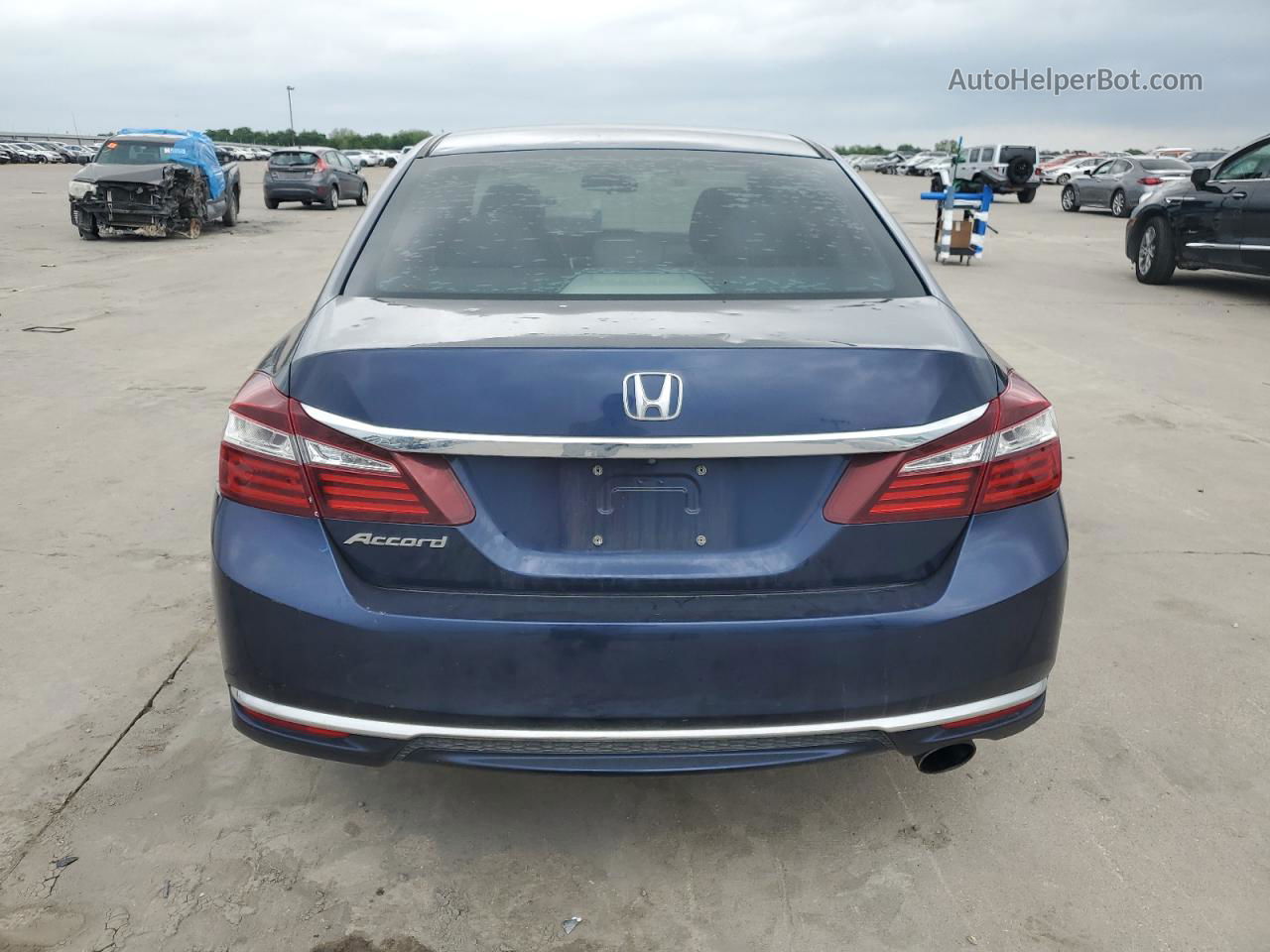 2017 Honda Accord Lx Синий vin: 1HGCR2F32HA160386