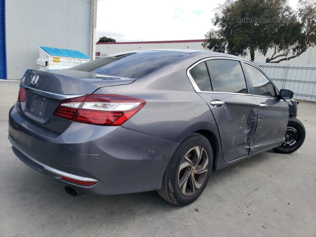 2017 Honda Accord Lx Gray vin: 1HGCR2F32HA175406