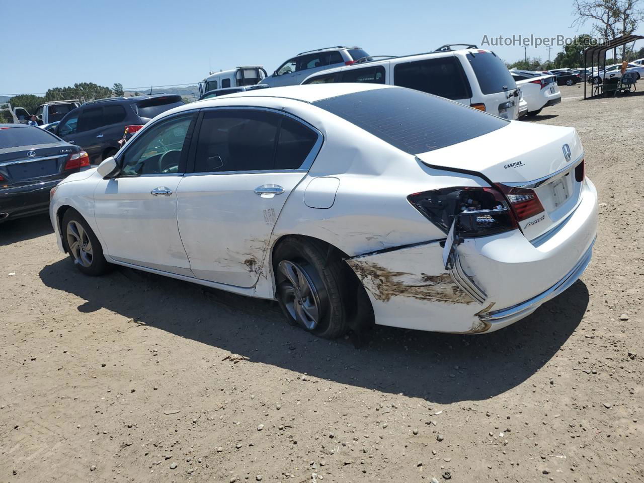 2017 Honda Accord Lx White vin: 1HGCR2F32HA189998