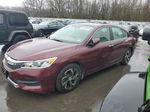 2017 Honda Accord Lx Burgundy vin: 1HGCR2F32HA195476