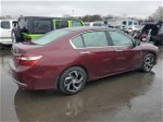 2017 Honda Accord Lx Бордовый vin: 1HGCR2F32HA195476