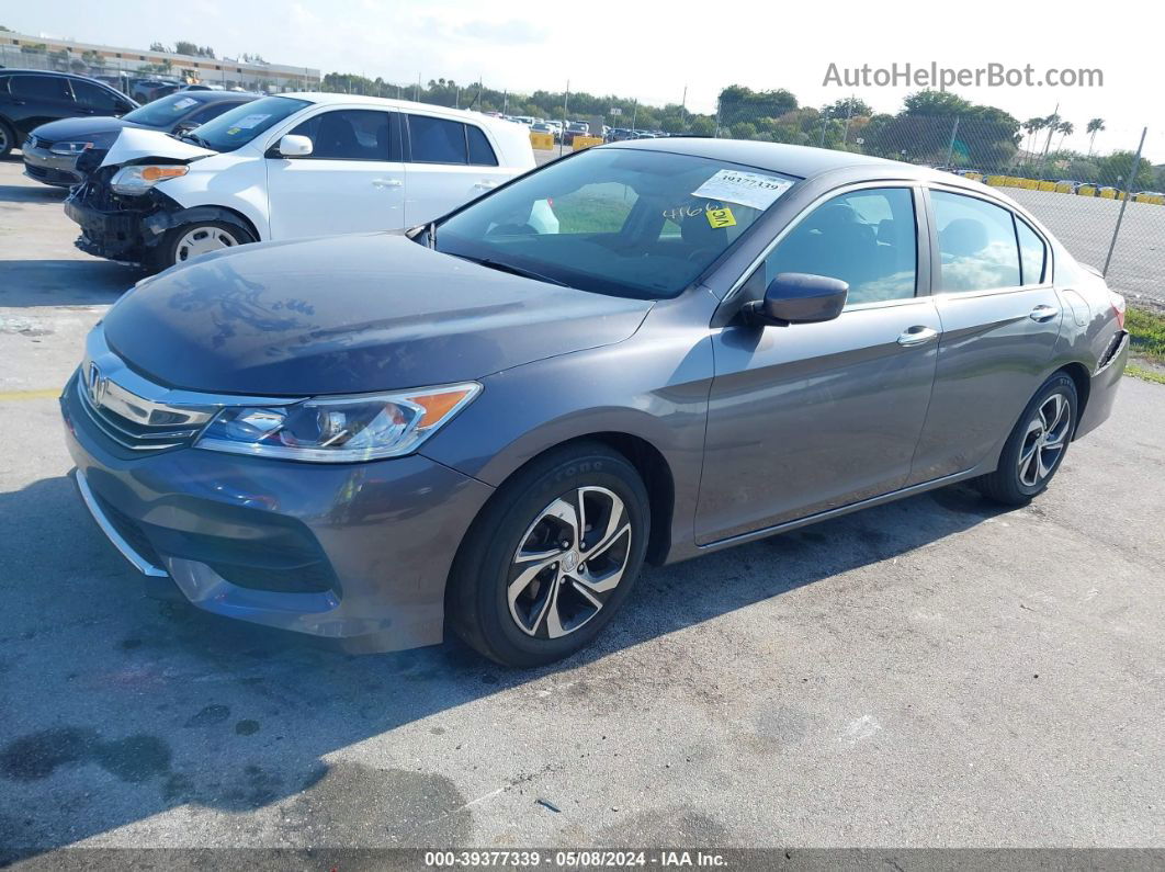 2017 Honda Accord Lx Gray vin: 1HGCR2F32HA195686