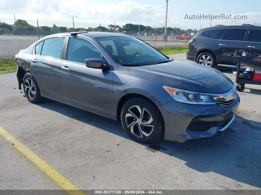 2017 Honda Accord Lx Gray vin: 1HGCR2F32HA195686