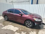 2017 Honda Accord Lx Maroon vin: 1HGCR2F32HA202314