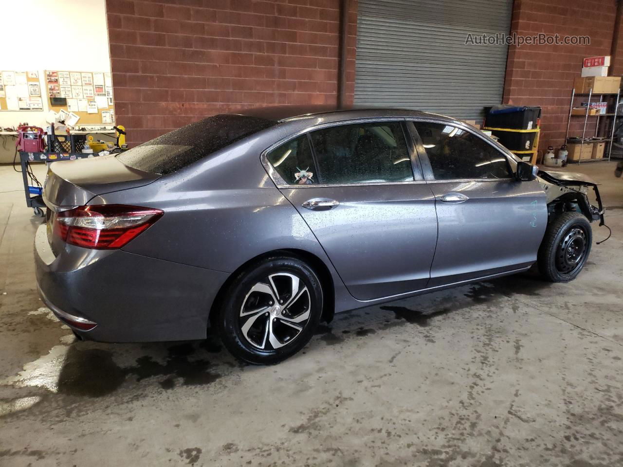 2017 Honda Accord Lx Серый vin: 1HGCR2F32HA233479