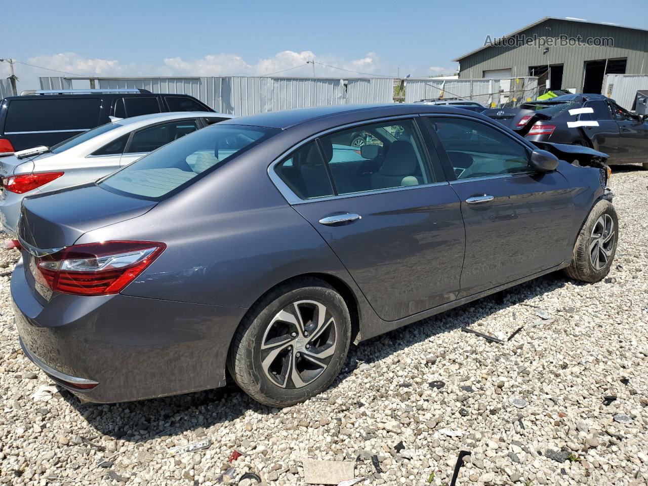 2017 Honda Accord Lx Gray vin: 1HGCR2F32HA241274