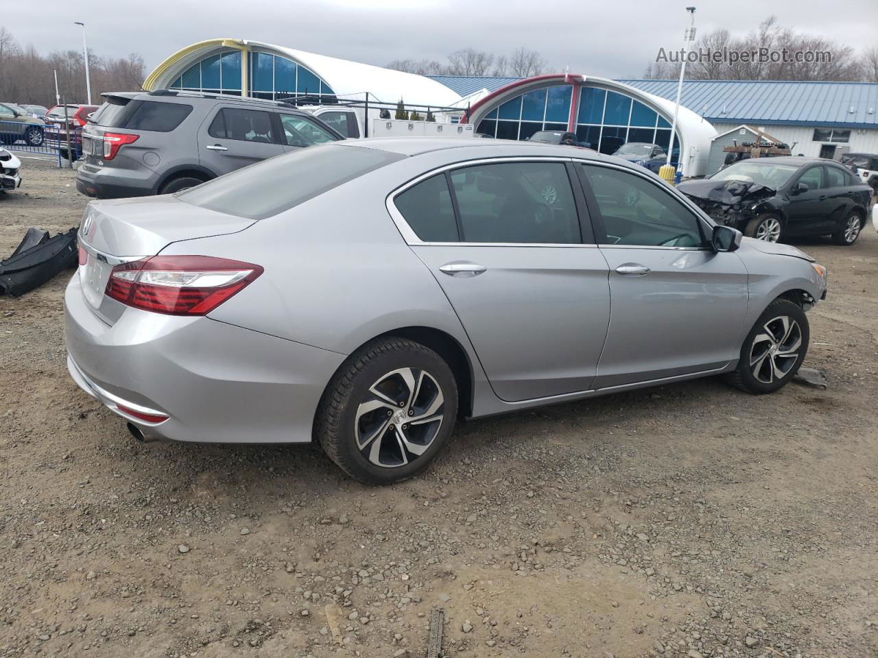 2017 Honda Accord Lx Silver vin: 1HGCR2F32HA308861