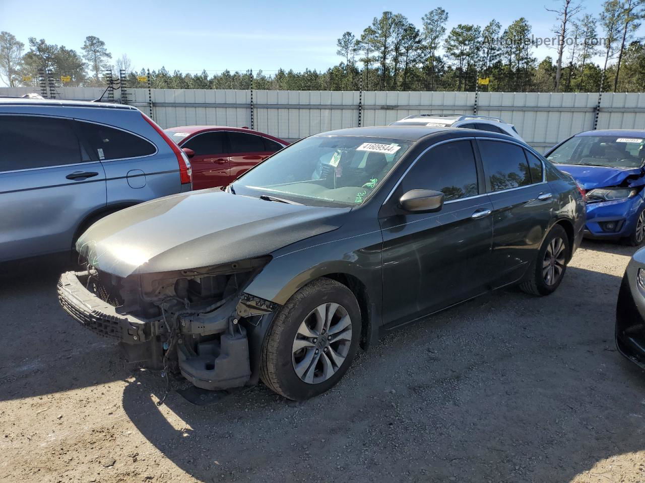 2014 Honda Accord Lx Gray vin: 1HGCR2F33EA006426