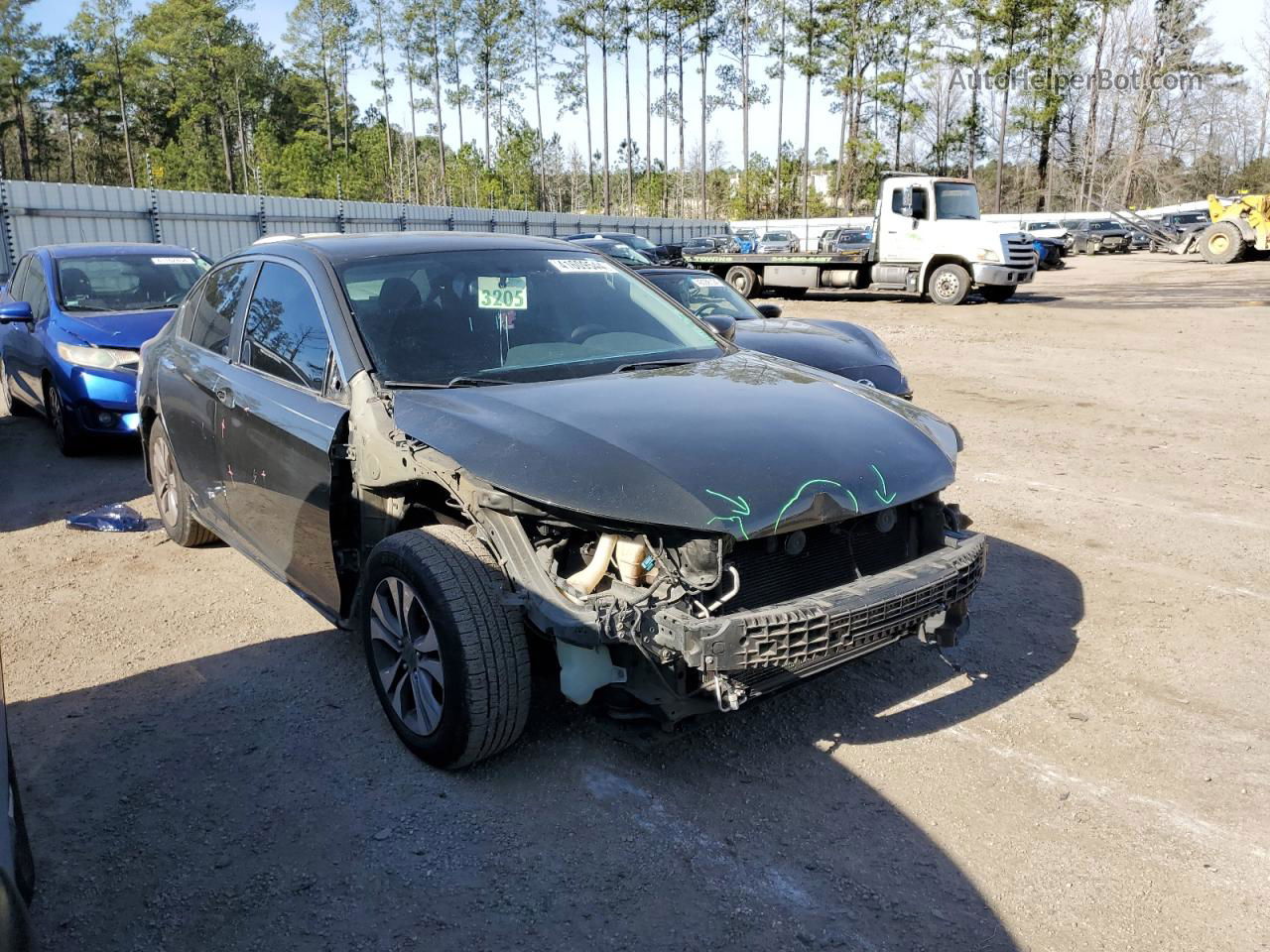 2014 Honda Accord Lx Gray vin: 1HGCR2F33EA006426