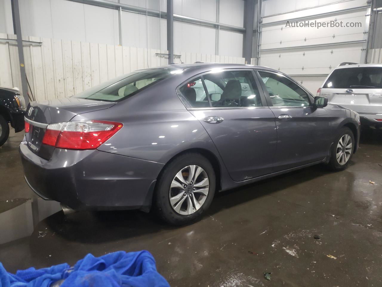 2014 Honda Accord Lx Gray vin: 1HGCR2F33EA043038