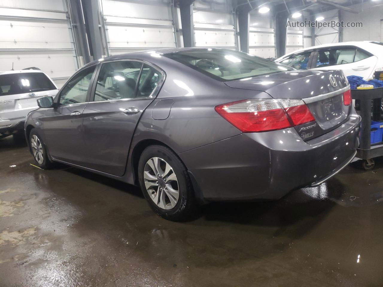 2014 Honda Accord Lx Gray vin: 1HGCR2F33EA043038