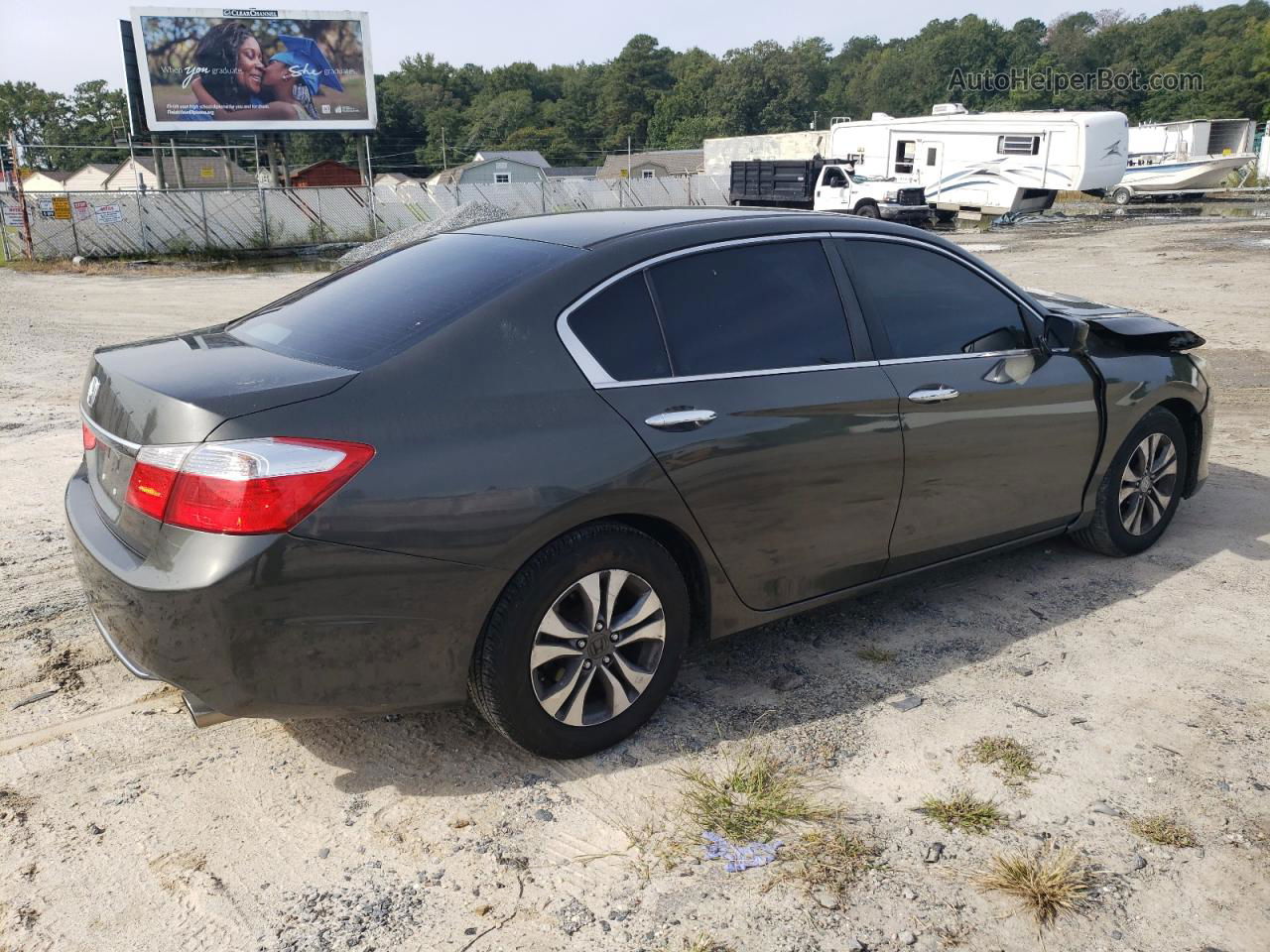 2014 Honda Accord Lx Green vin: 1HGCR2F33EA057473