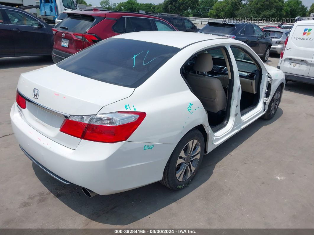 2014 Honda Accord Lx White vin: 1HGCR2F33EA061376