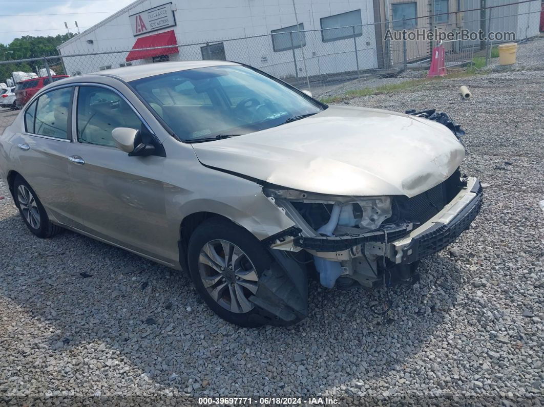 2014 Honda Accord Lx Beige vin: 1HGCR2F33EA098430