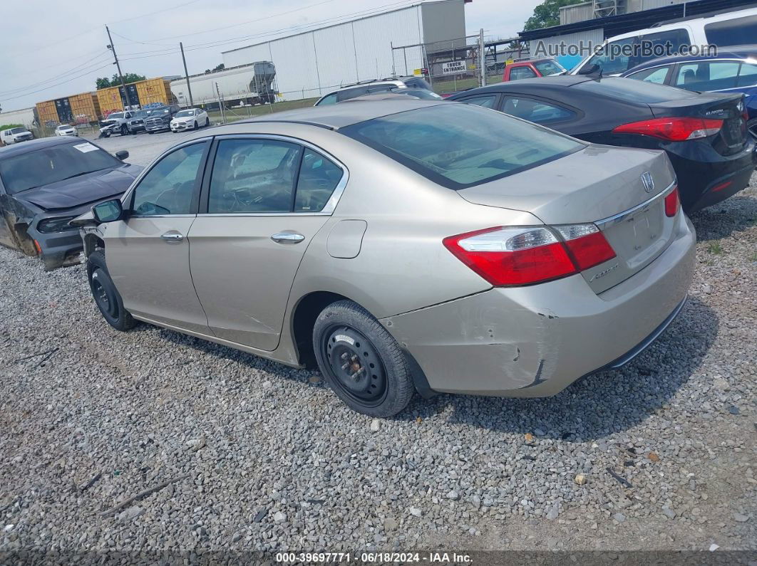 2014 Honda Accord Lx Beige vin: 1HGCR2F33EA098430