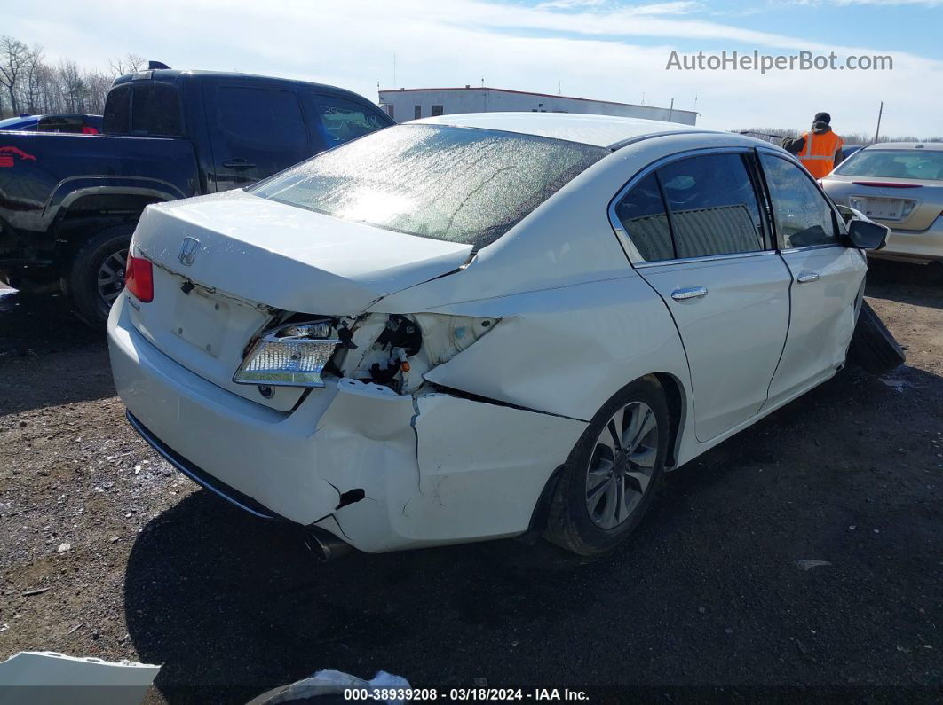 2014 Honda Accord Lx White vin: 1HGCR2F33EA117767