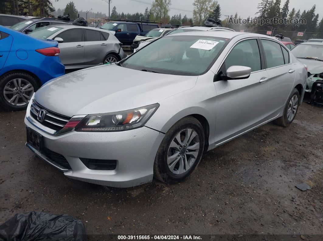 2014 Honda Accord Lx Silver vin: 1HGCR2F33EA123052