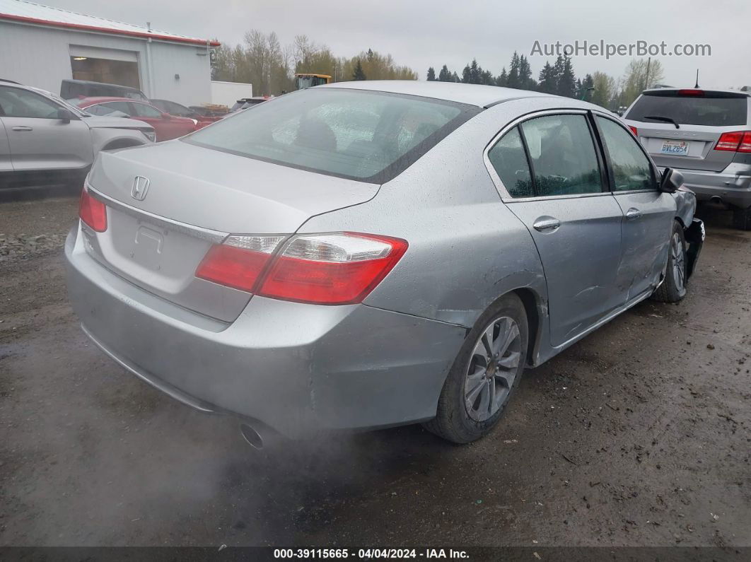 2014 Honda Accord Lx Silver vin: 1HGCR2F33EA123052