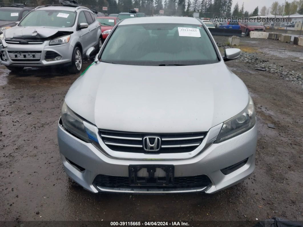 2014 Honda Accord Lx Silver vin: 1HGCR2F33EA123052